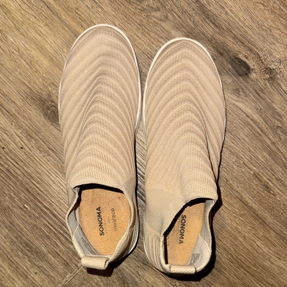 Sonoma Taupe Knit Slip-On Shoes